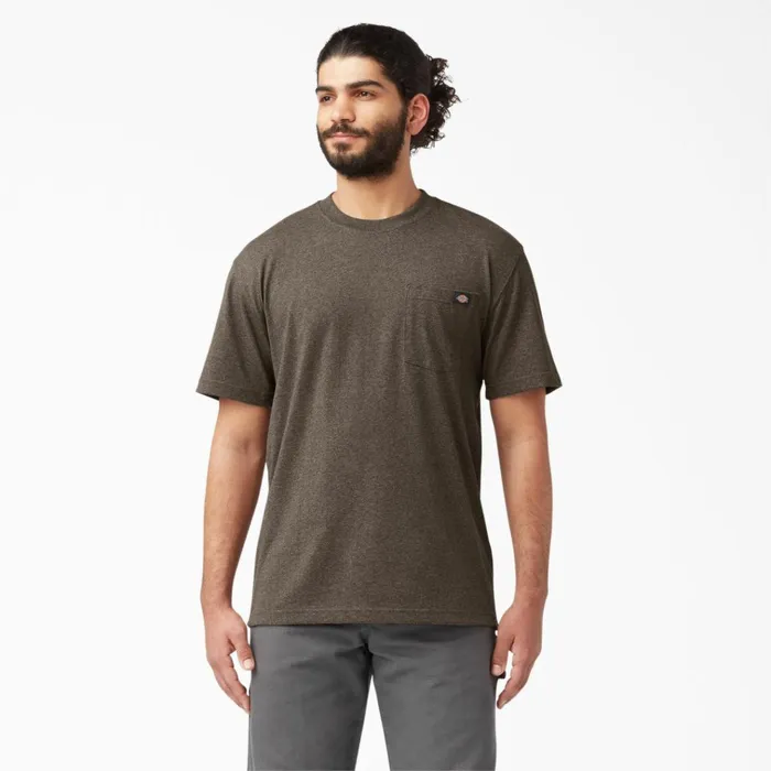 Heavyweight Heathered Short Sleeve Pocket TShirt Chocolate Heather Chocolate Heather cth Men Dickies TShirts Heavyweight Heathered Short Sleeve Pocket TShirt Chocolate Heather Chocolate Heather cth Men Dickies TShirts