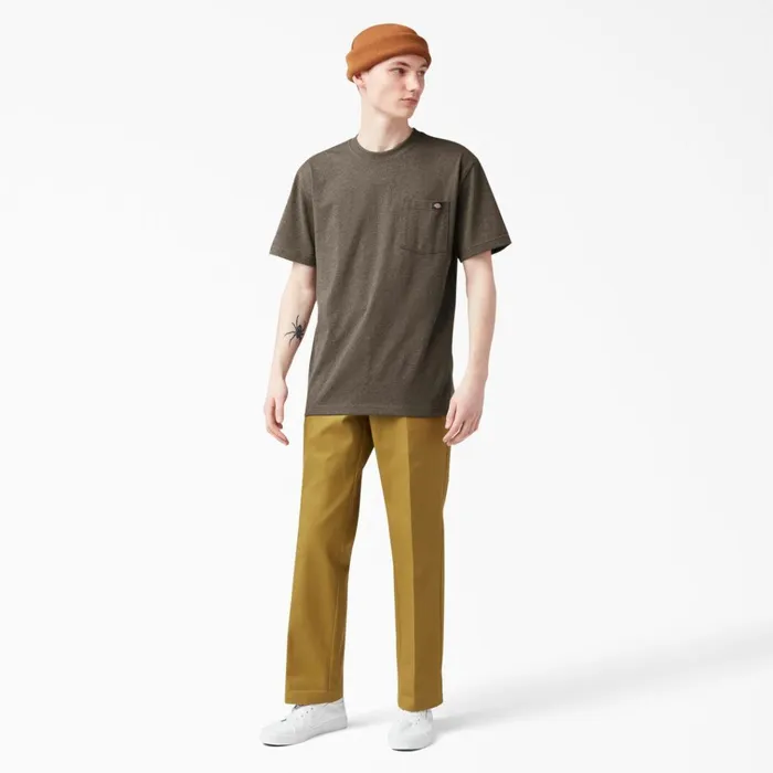 Heavyweight Heathered Short Sleeve Pocket TShirt Chocolate Heather Chocolate Heather cth Men Dickies TShirts Heavyweight Heathered Short Sleeve Pocket TShirt Chocolate Heather Chocolate Heather cth Men Dickies TShirts