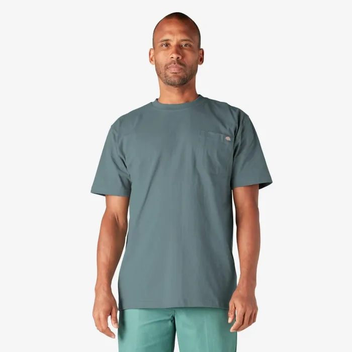 Heavyweight Short Sleeve Pocket TShirt Smoke Blue Smoke Blue bm Men Dickies Work Shirts Heavyweight Short Sleeve Pocket TShirt Smoke Blue Smoke Blue bm Men Dickies Work Shirts
