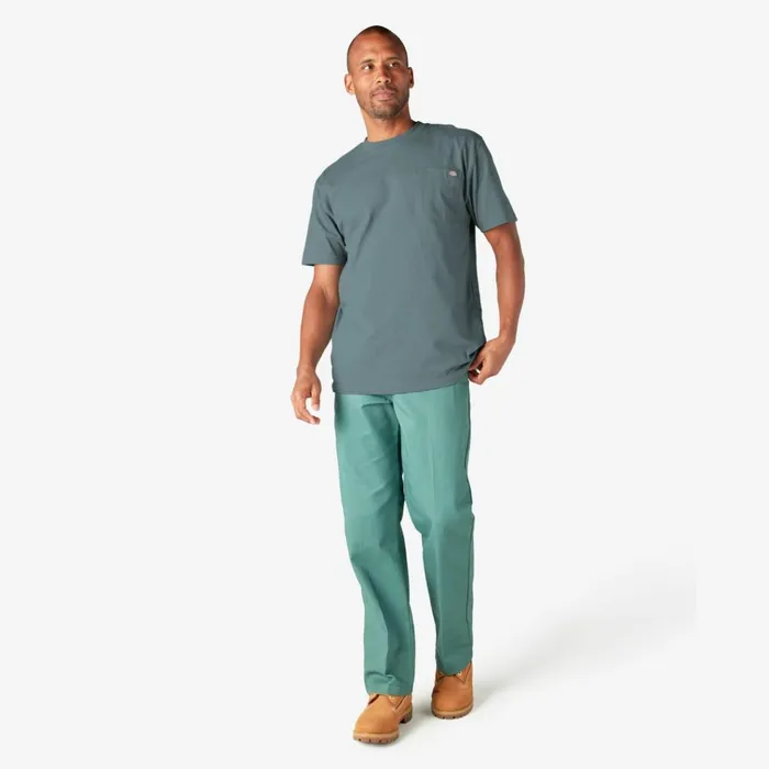 Heavyweight Short Sleeve Pocket TShirt Smoke Blue Smoke Blue bm Men Dickies Work Shirts Heavyweight Short Sleeve Pocket TShirt Smoke Blue Smoke Blue bm Men Dickies Work Shirts
