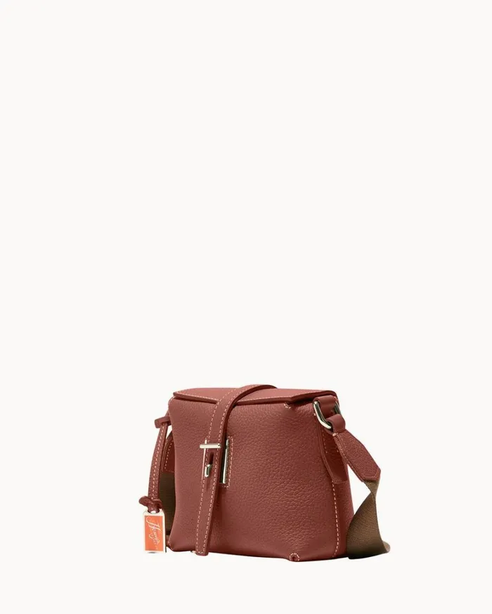 Henrys Mini Foldover Crossbody Chocolate Women Dooney and Bourke Crossbodies Henrys Mini Foldover Crossbody Chocolate Women Dooney and Bourke Crossbodies
