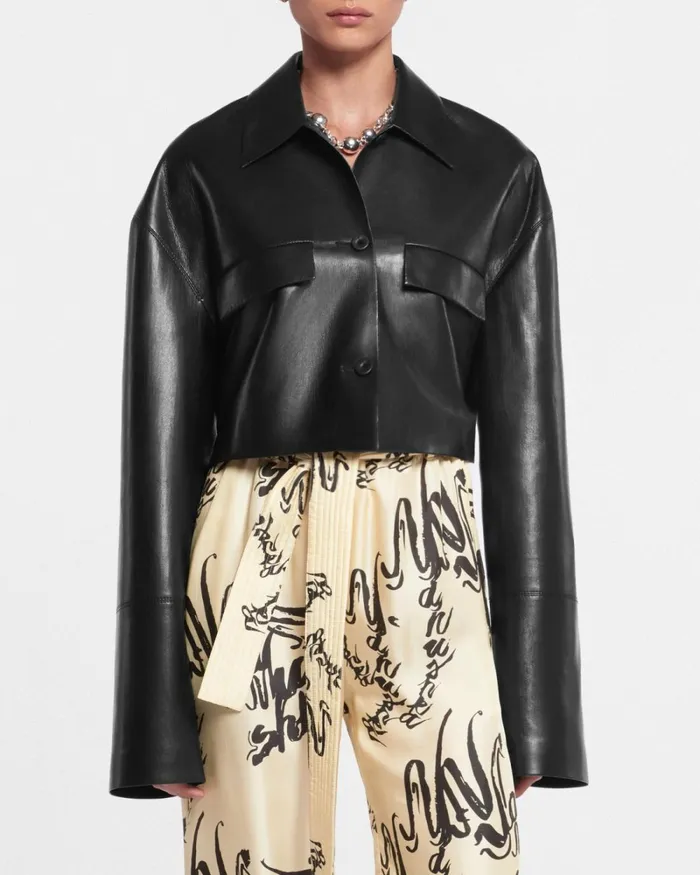 Holleen Black Women Nanushka Tops Holleen Black Women Nanushka Tops