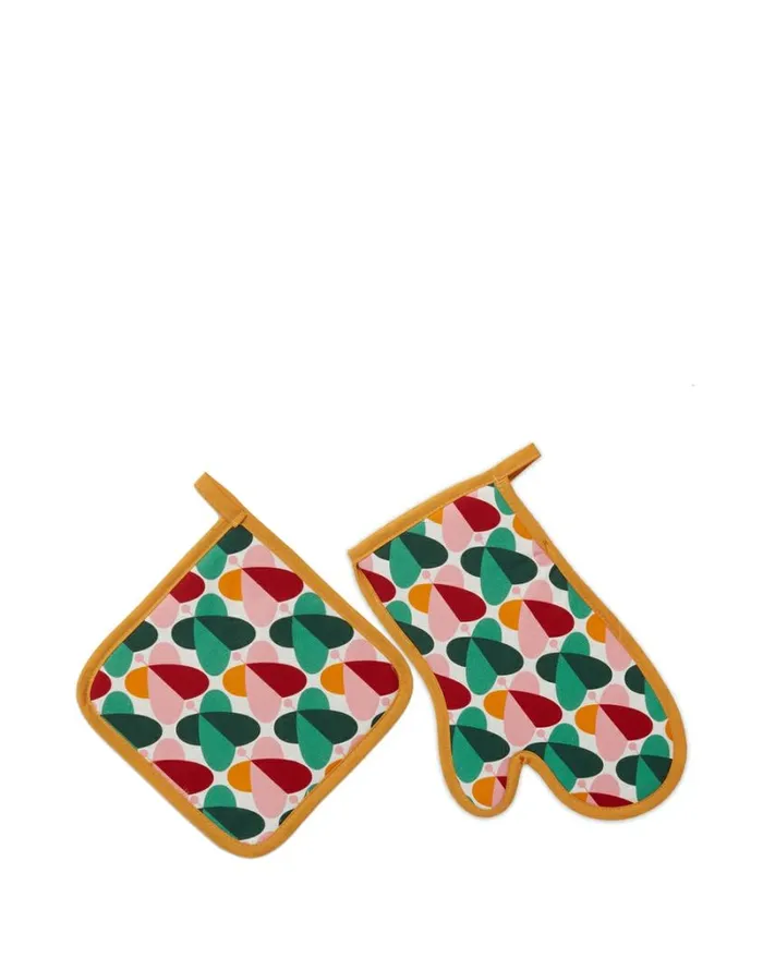 Homeware Kitchen Accessories La Double J Oven Glove and Pot Holder Farfalle