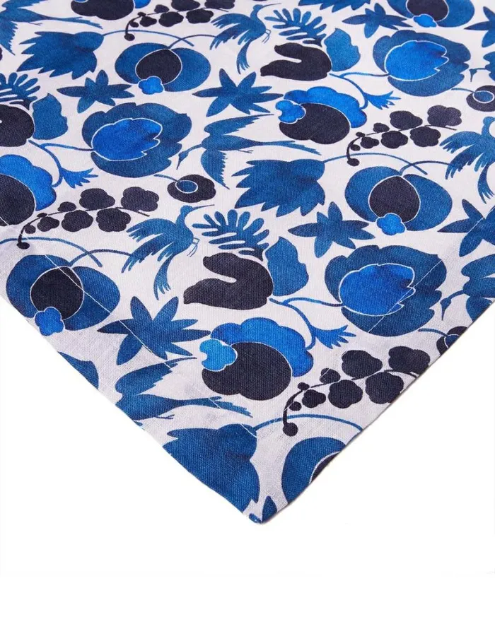 Homeware Placemats and Runners La Double J Large Runner 50215280 Wildbird Blu Small