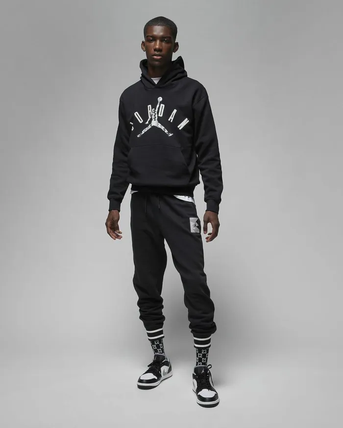 Hoodies And Sweatshirts Men Nike Jordan Flight MVP Black