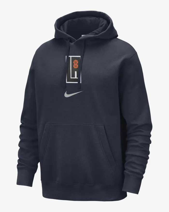 Hoodies And Sweatshirts Men Nike LA Clippers Club Fleece City Edition College Navy Hoodies And Sweatshirts Men Nike LA Clippers Club Fleece City Edition College Navy