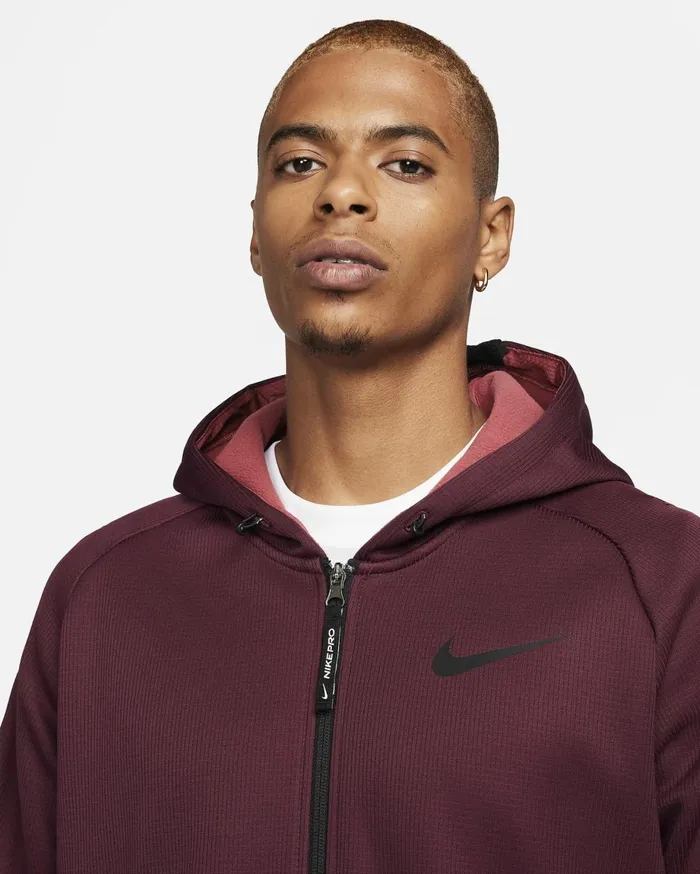 Hoodies And Sweatshirts Men Nike Therma Sphere Night Marooncedarblack