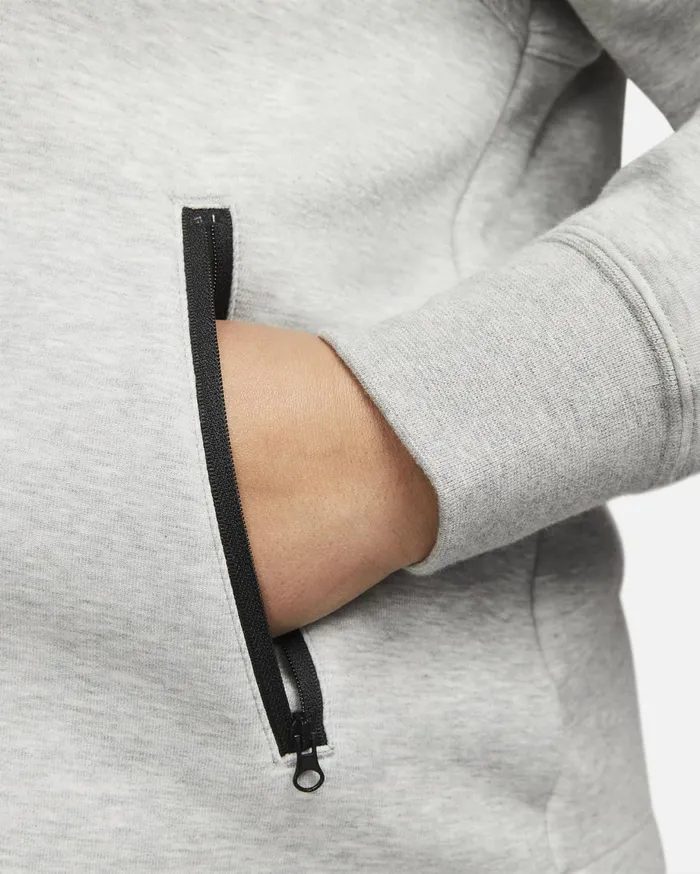 Hoodies And Sweatshirts Women Nike Sportswear Tech Fleece Windrunner Dark Grey Heatherblack