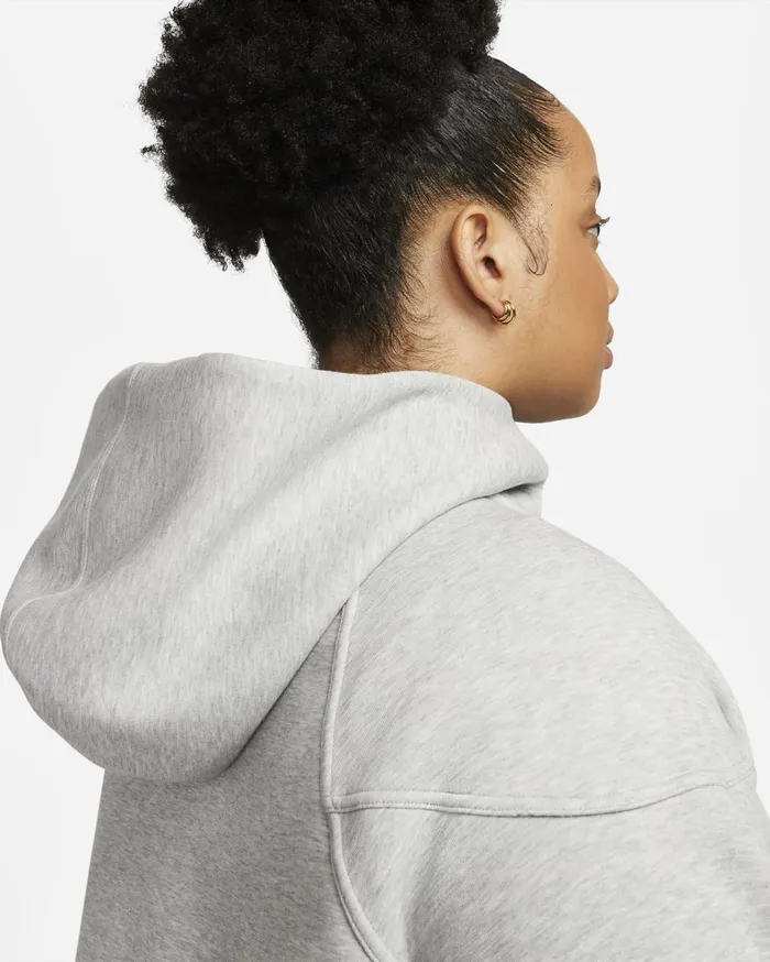 Hoodies And Sweatshirts Women Nike Sportswear Tech Fleece Windrunner Dark Grey Heatherblack