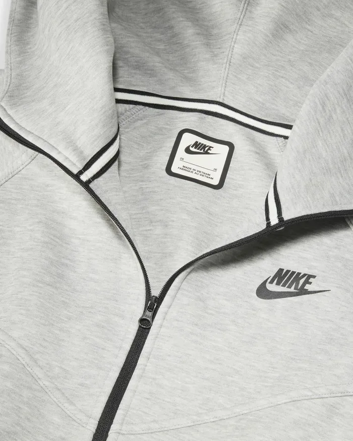 Hoodies And Sweatshirts Women Nike Sportswear Tech Fleece Windrunner Dark Grey Heatherblack