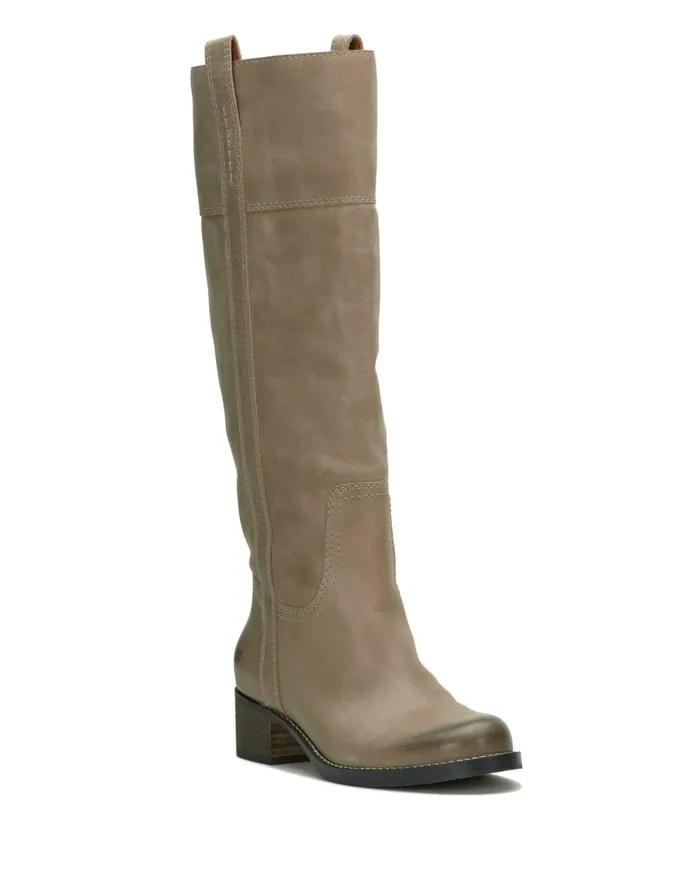 Hybiscus Wide Calf Riding Boot Medium Light Grey Women Lucky Brand Shoes