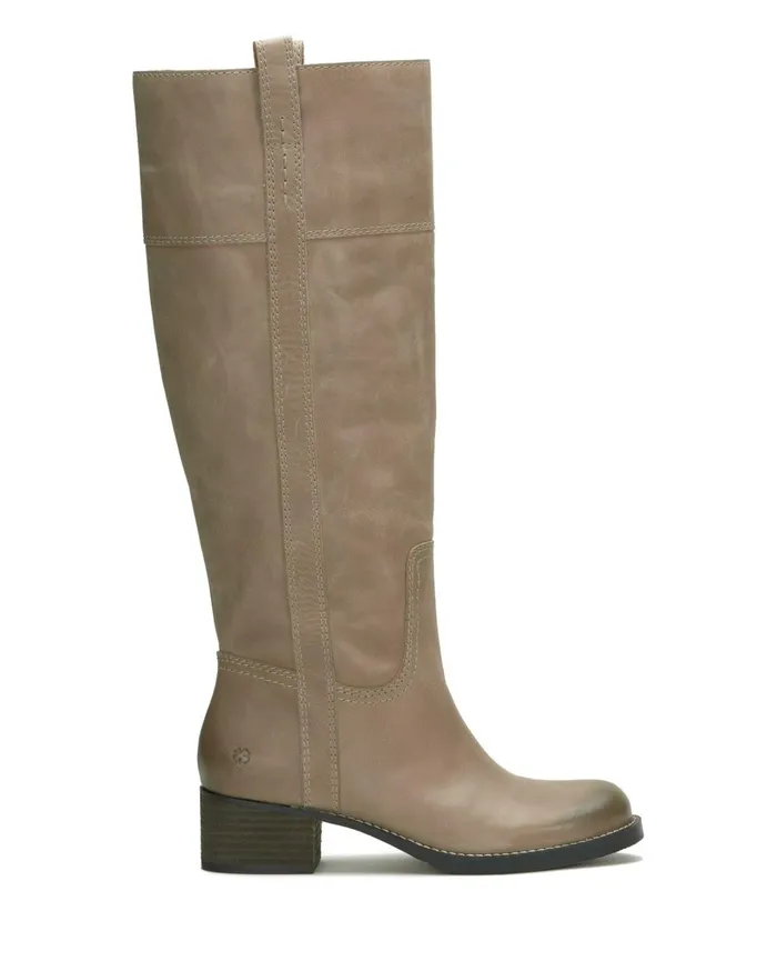 Hybiscus Wide Calf Riding Boot Medium Light Grey Women Lucky Brand Shoes