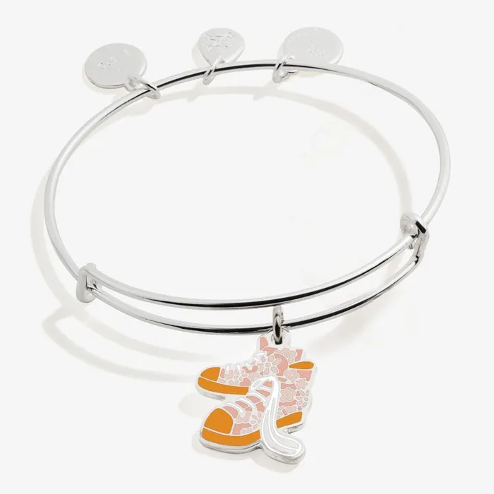 Iconic Women Alex And Ani Harry Potter Luna Lovegood Shoes Charm Bangle Bracelet Shiny Silver