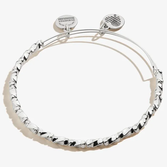Iconic Women Alex And Ani Majesty Metal Beaded Bangle Silver