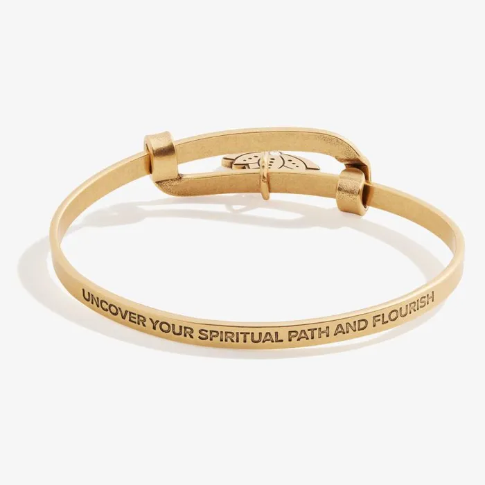 Iconic Women Alex And Ani Motivation Lotus Charm Bangle Rafaelian Gold