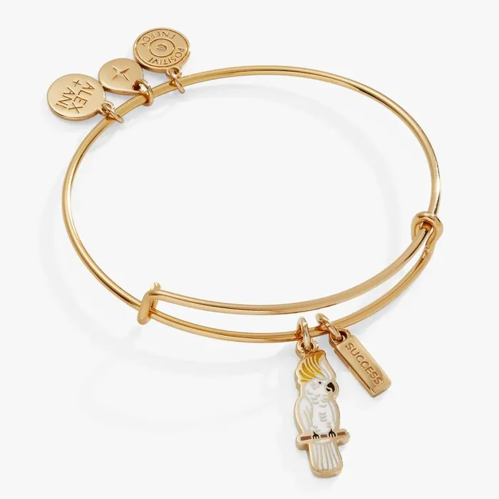Iconic Women Alex And Ani Success039 Cockatoo Charm Bangle Gold