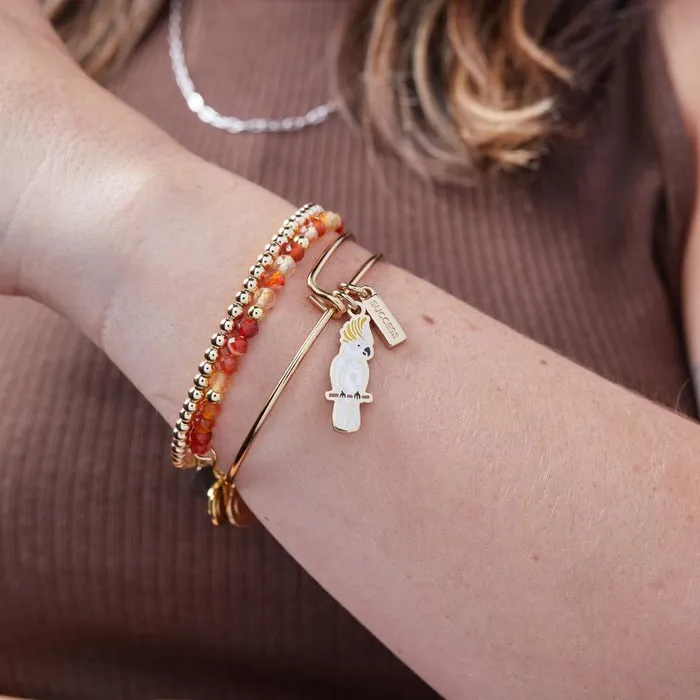 Iconic Women Alex And Ani Success039 Cockatoo Charm Bangle Gold
