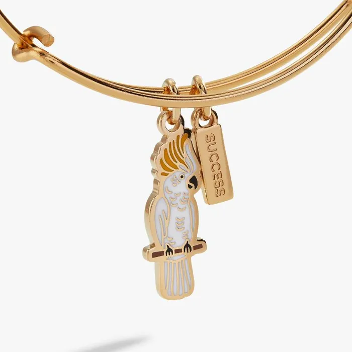 Iconic Women Alex And Ani Success039 Cockatoo Charm Bangle Gold