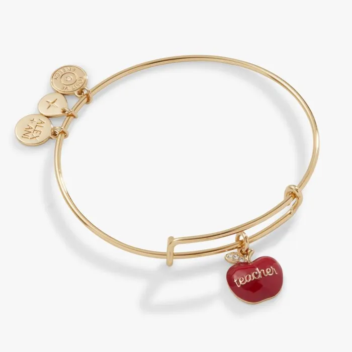 Iconic Women Alex And Ani Teacher Appreciation Charm Bangle Gold