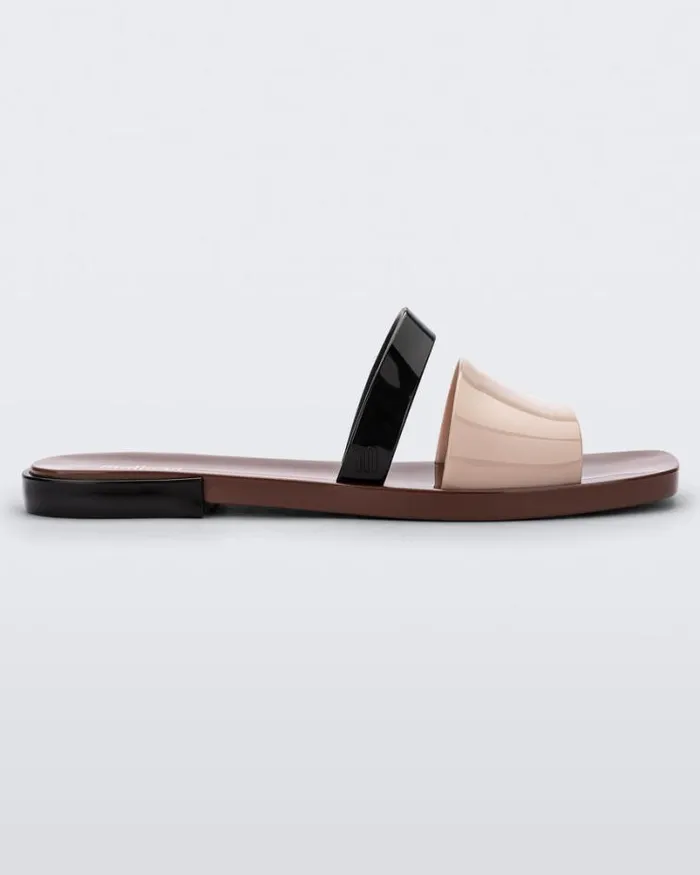 Ivy Brownbeigeblack Women Melissa Slides