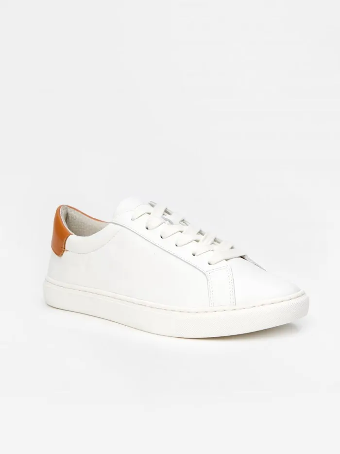 JMclaughlin Angelique Leather Sneakers White Women Sneakers