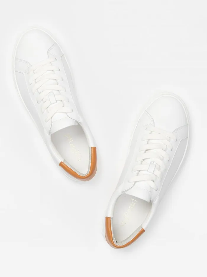JMclaughlin Angelique Leather Sneakers White Women Sneakers