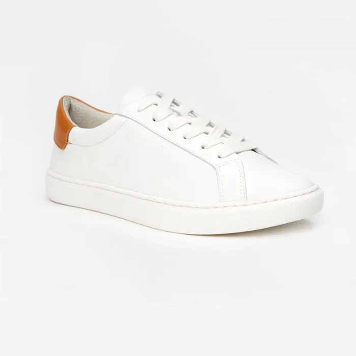 JMclaughlin Angelique Leather Sneakers White Women Sneakers