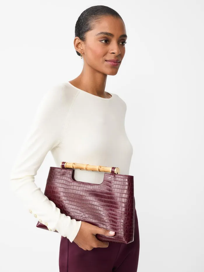 JMclaughlin Jamey Sweater Egret White Women Sweaters
