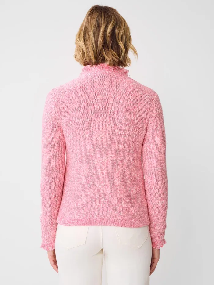 JMclaughlin Simone Cardigan Pinkwhite Women Sweaters