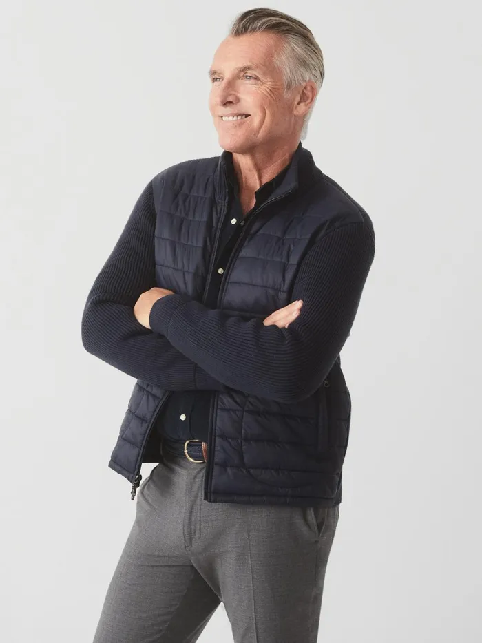 JMclaughlin Torino Zip Up Navy Men Jackets and Outerwear