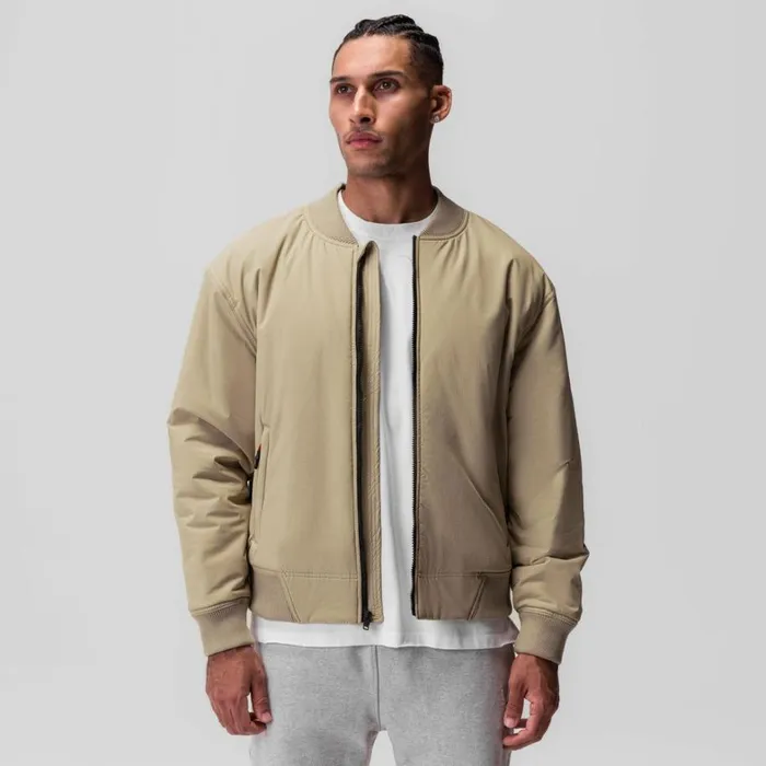 Jackets and Outerwear Men ASRV Ripstop Insulated Bomber Jacket Khaki