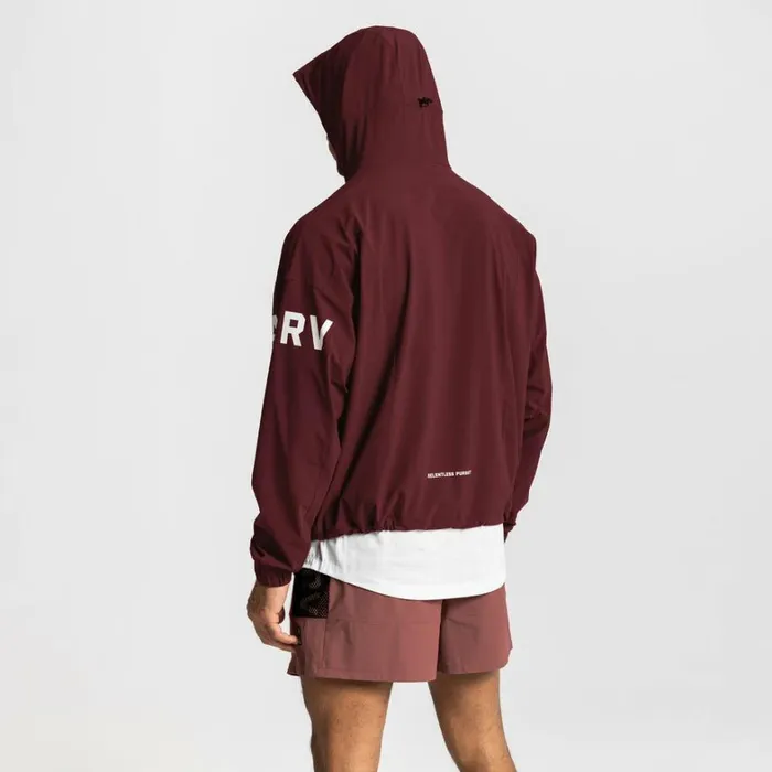 Jackets and Outerwear Men ASRV TETRALITE Anorak Jacket Crimson Red