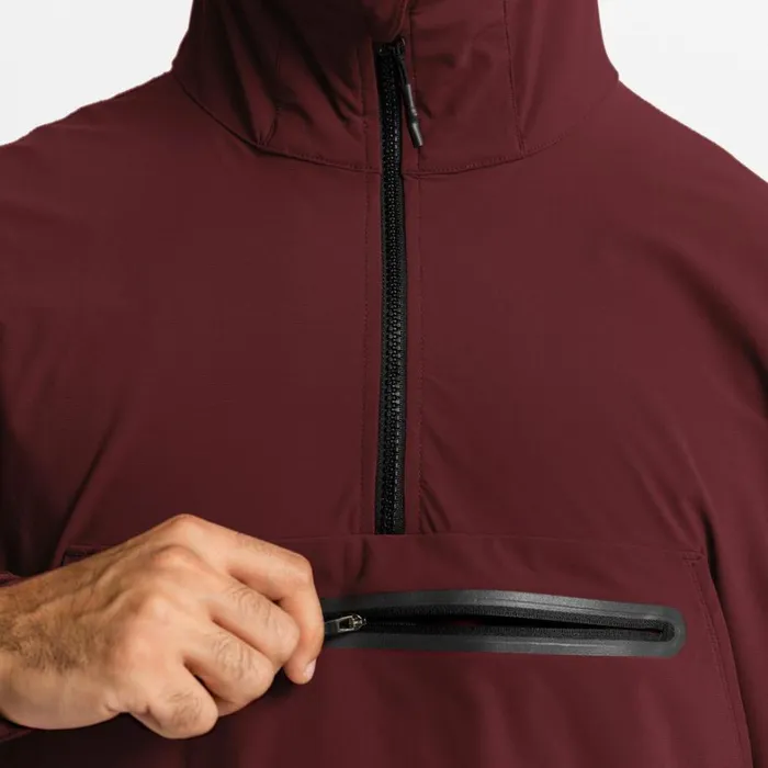 Jackets and Outerwear Men ASRV TETRALITE Anorak Jacket Crimson Red
