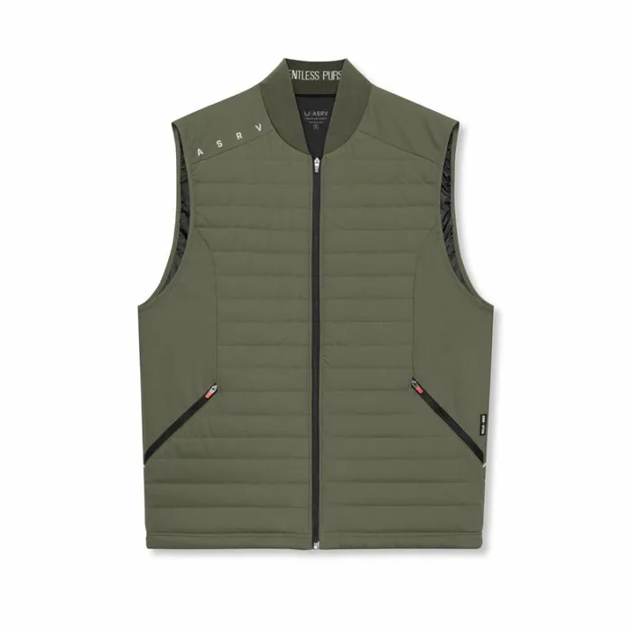 Jackets and Outerwear Men ASRV Waterproof Insulated Run Vest Olive