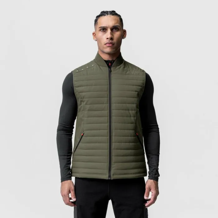 Jackets and Outerwear Men ASRV Waterproof Insulated Run Vest Olive