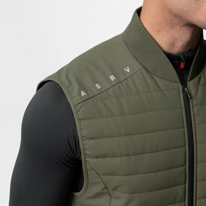 Jackets and Outerwear Men ASRV Waterproof Insulated Run Vest Olive