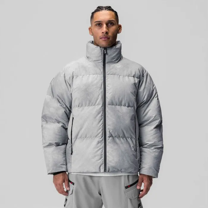 Jackets and Outerwear Men ASRV WeatherReady Down Puffer Jacket Grey 034wave Dye034