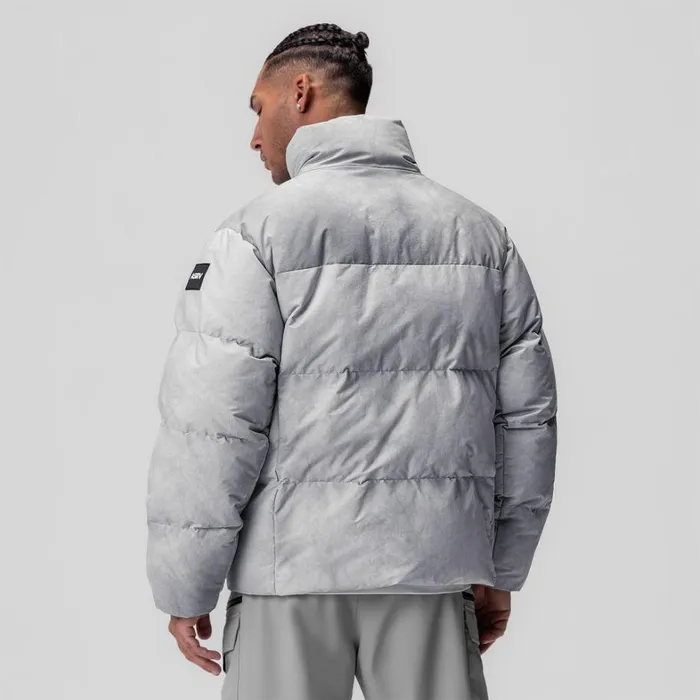Jackets and Outerwear Men ASRV WeatherReady Down Puffer Jacket Grey 034wave Dye034