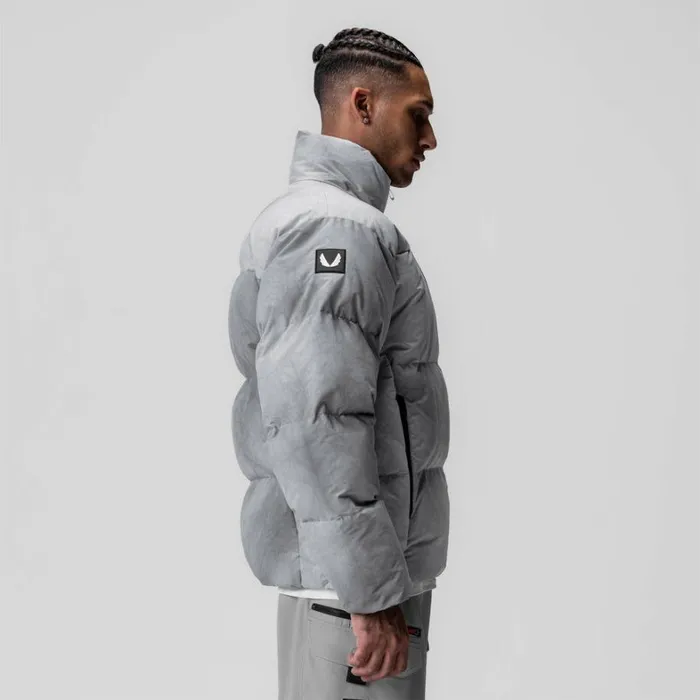 Jackets and Outerwear Men ASRV WeatherReady Down Puffer Jacket Grey 034wave Dye034