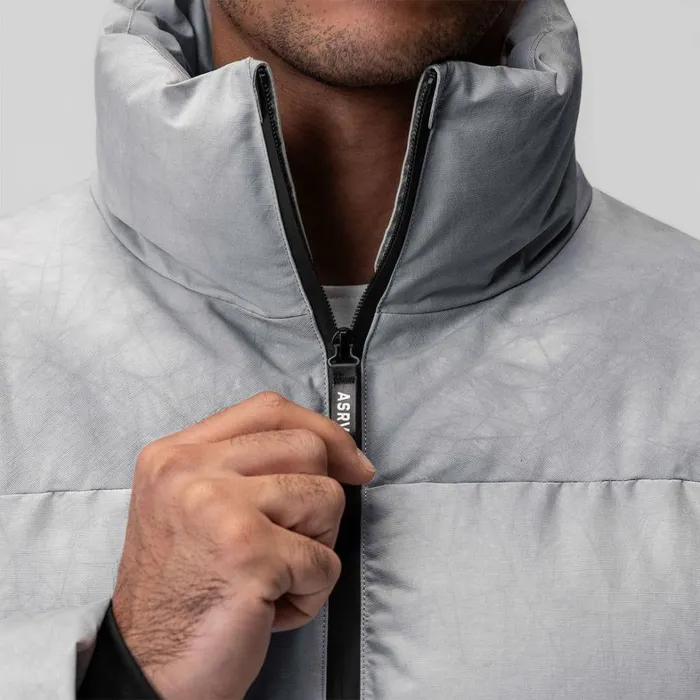 Jackets and Outerwear Men ASRV WeatherReady Down Puffer Jacket Grey 034wave Dye034