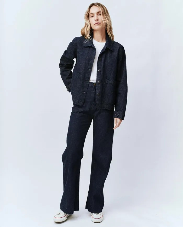 Jackets and Outerwear Women The Great The Chore Jacket Rinse Wash Jackets and Outerwear Women The Great The Chore Jacket Rinse Wash