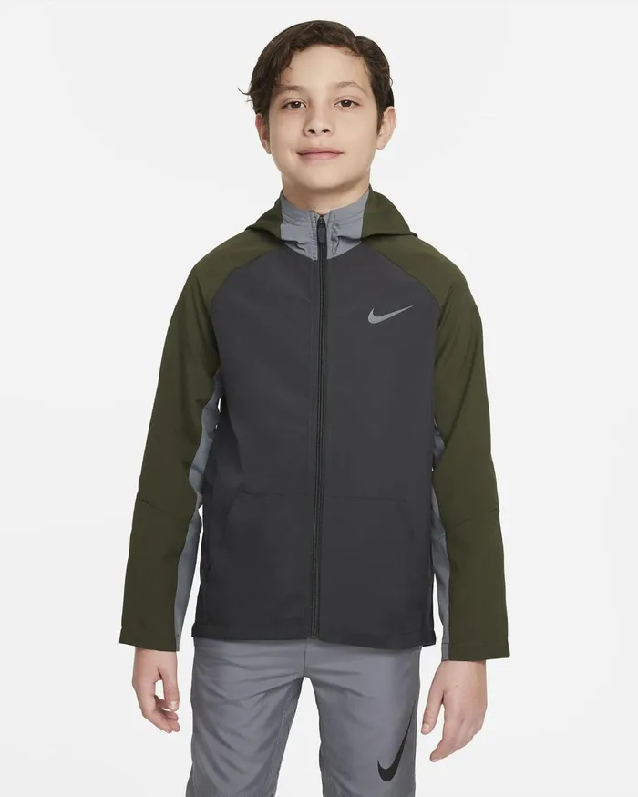 Jackets Kids Nike DriFIT Anthracitesmoke Greycargo Khakismoke Grey