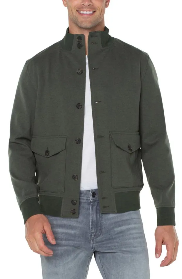 JACKETS Men Liverpool Los Angeles BOMBER JACKET Bottle Green