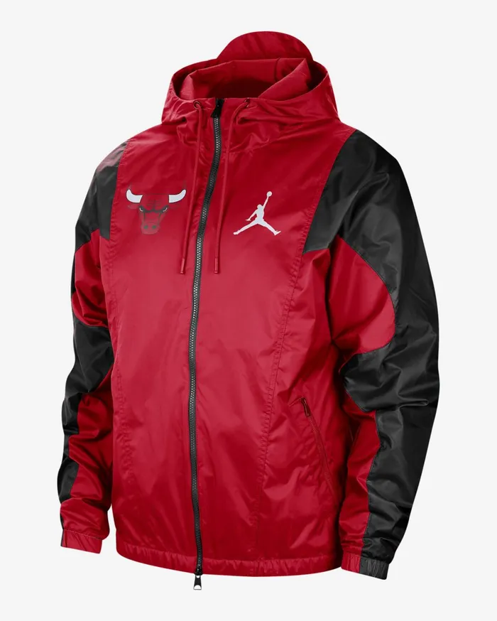 Jackets Men Nike Chicago Bulls Courtside Statement University Redblack