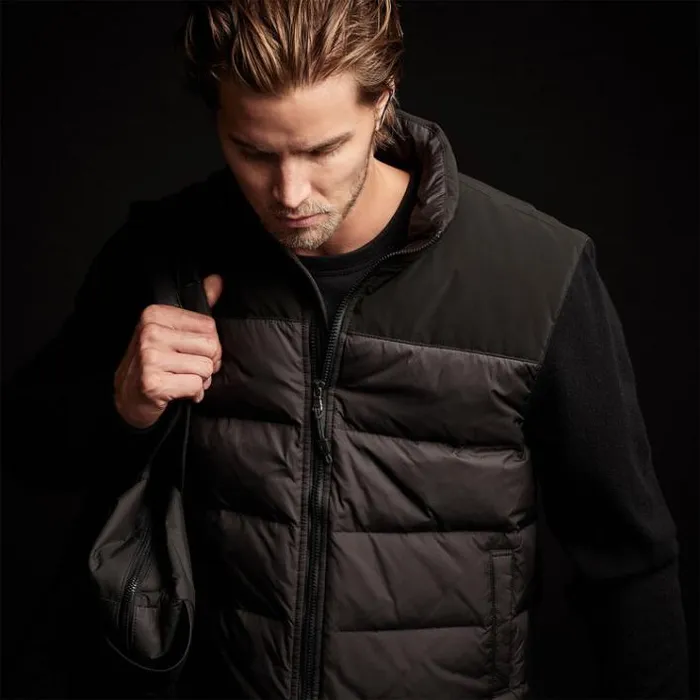JacketsOuterwear Men James Perse Luxury Down Front Zip Sweater Black