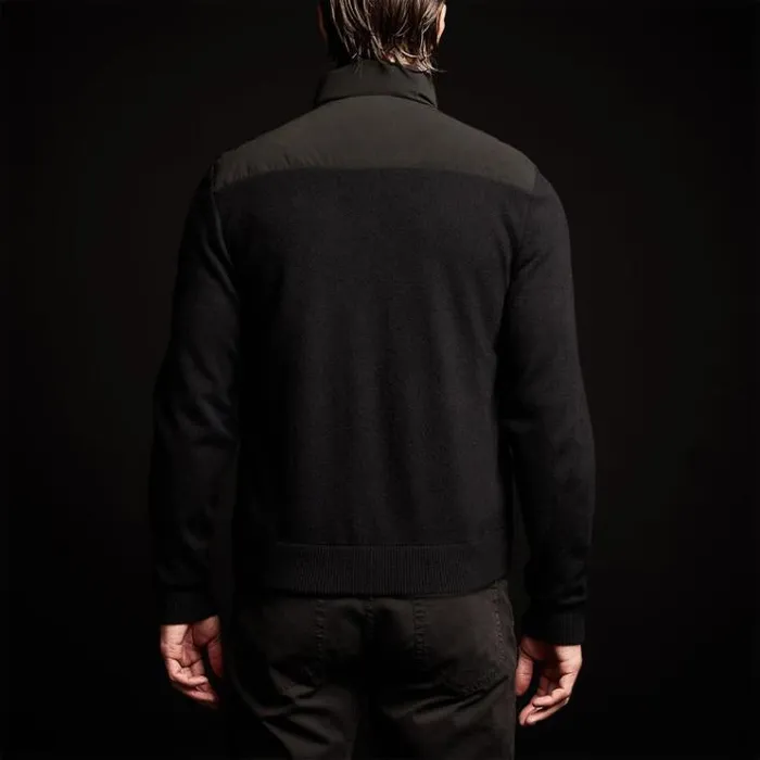 JacketsOuterwear Men James Perse Luxury Down Front Zip Sweater Black