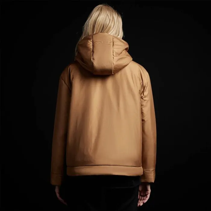 JacketsOuterwear Women James Perse YOSEMITE Hooded Puffer Copper