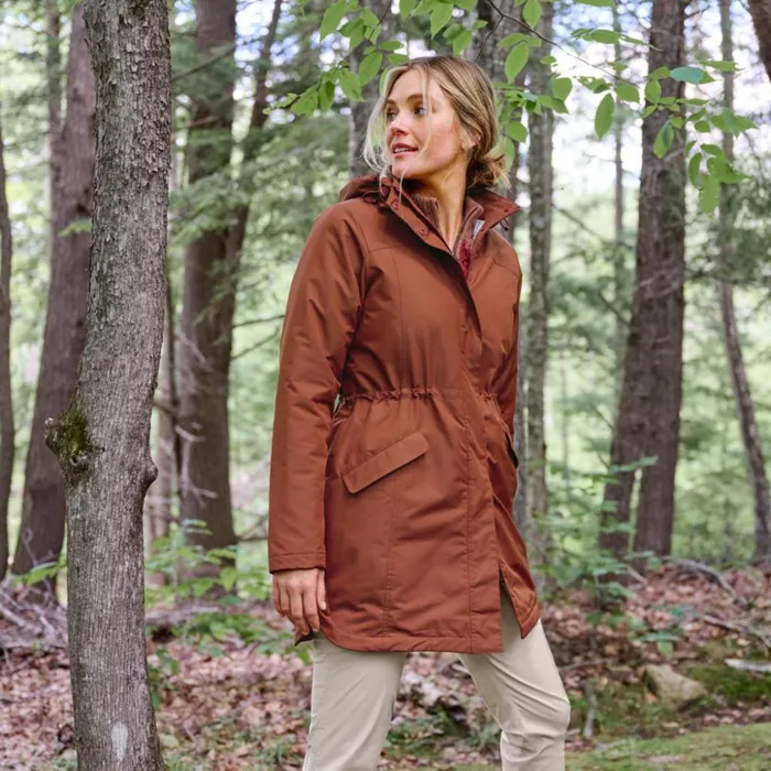 Jackets Women Orvis PackAndGo Insulated Jacket Redwood