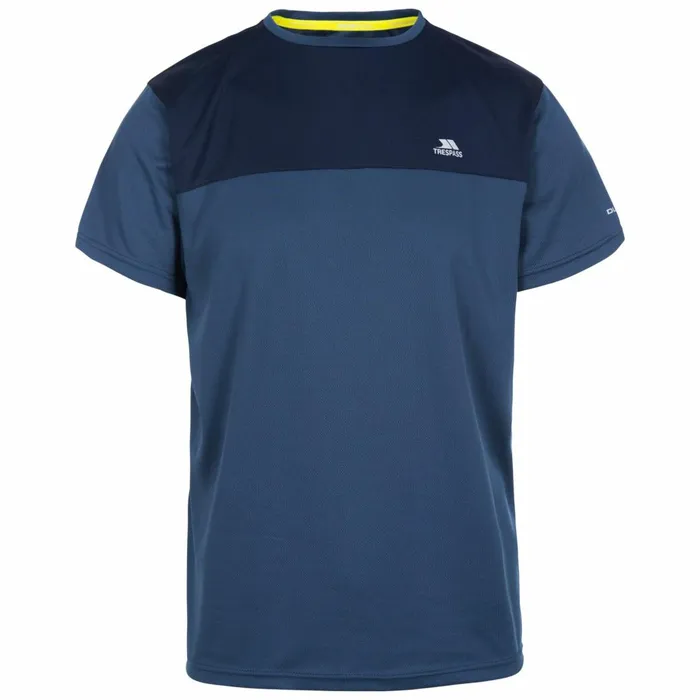 Jacob Active TShirt Navy Men Trespass Gym and Sports Tops