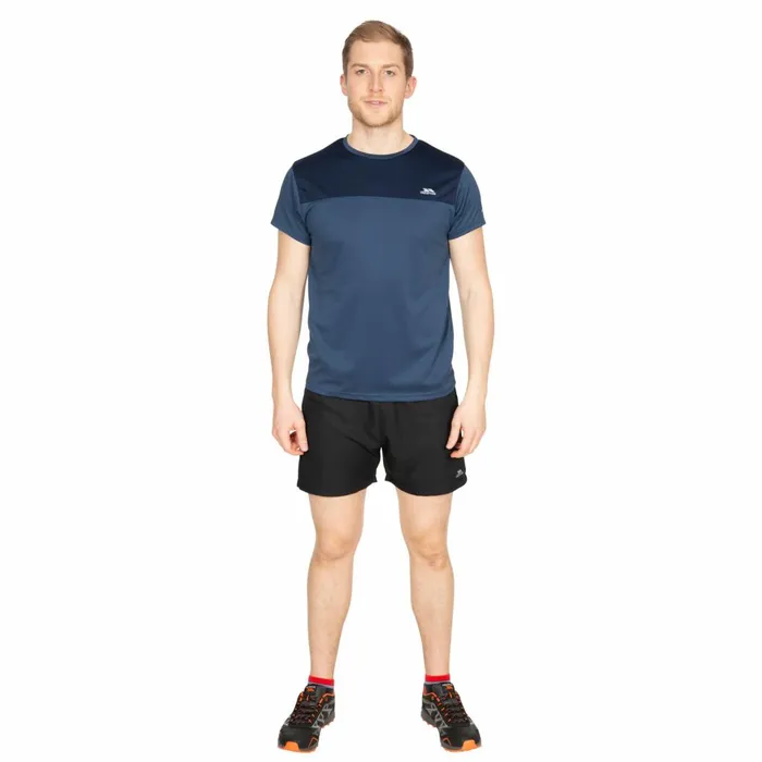 Jacob Active TShirt Navy Men Trespass Gym and Sports Tops